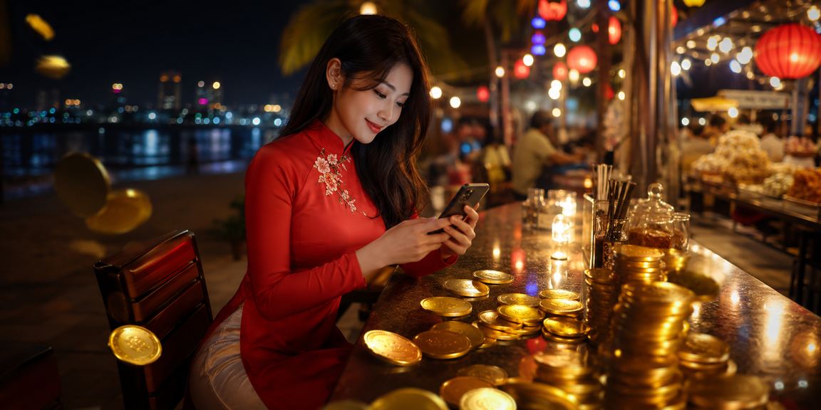 Người chơi xsk tại Mũi Né theo dõi kèo xổ số và cá cược ngoài trời